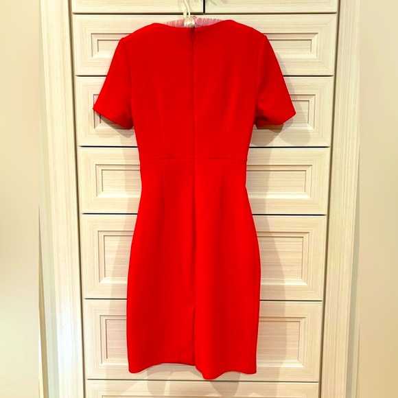 Red Twist Dress—UK 10 (Fits USA XS) - Picture 4 of 9